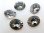 画像4: 10×8mm:  ヴィンテージスワロフスキーArt.276 foiled oval swarovski  Black Diamond (4)