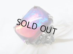 画像4: ＜スポット入荷＞18×13mm:ドラゴンズブレスオクタゴン(シルバーフォイルバック)