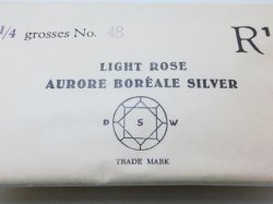 画像2: 48ss: vintage swarovski light rose AB （シルバーフォイルバック）