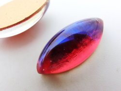画像3: 15×7mm:ドラゴンズブレス  ナベットカボション（ゴールドフォイル）　