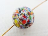 12mm ベネチアンビーズ　クリムトラウンド（クリア）