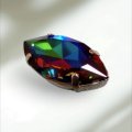 set済：Art.4227 Diamond navette Green Sphinx　32×17mm