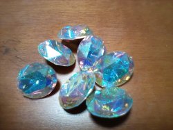 画像2: 10×8mm: ヴィンテージスワロフスキー Art.4130クリスタルAB