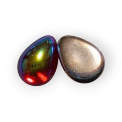 画像3: 18×13mm ペア型カボション（ルビーAB）