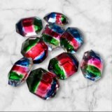 10×8mm チェコアンティークアイリスストーン（オクタゴン）