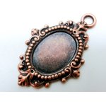 画像: 18×13mm:ヴィンテージリプロセッティング（銅古美）