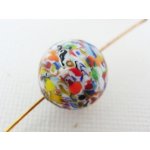 画像: 12mm ベネチアンビーズ　クリムトラウンド（クリア）