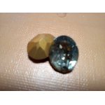 画像: 10×8mm:  ヴィンテージスワロフスキーArt.276 foiled oval swarovski  Black Diamond