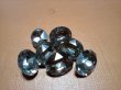画像3: 10×8mm:  ヴィンテージスワロフスキーArt.276 foiled oval swarovski  Black Diamond