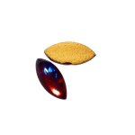 画像: 15×7mm:ドラゴンズブレス  ナベットカボション（ゴールドフォイル）　