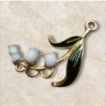 画像: 33×18mm:エナメル鈴蘭チャームコネクター