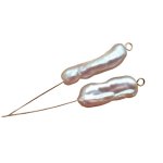 画像: ＜2個＞20~22×7~9mm　淡水琵琶パール（ホワイト）