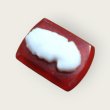 画像2: 14×10mm:ヴィンテージレクタングルグラスカメオ（カーネリアン）