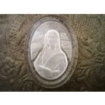 画像: 40×30mm ヴィンテージモナリザインタリオ（西ドイツ）
