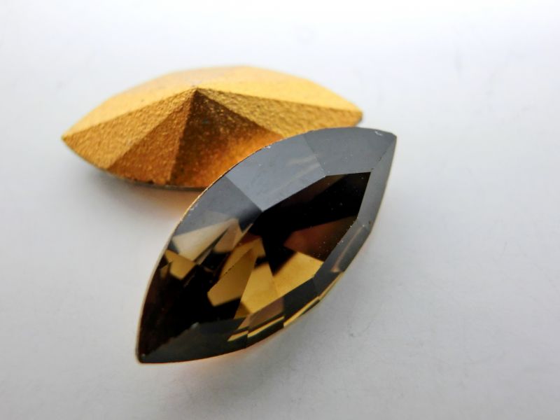 画像3: 15×7mm:Art.4200 Gold Smoky Quartz