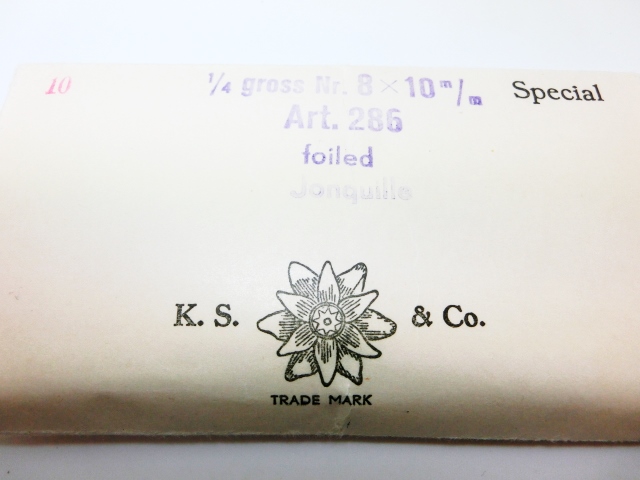 画像4: 10×8mm: ヴィンテージスワロフスキー Art.276 foiled oval swarovski  Jonquille