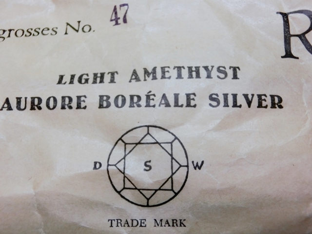 画像2: 47ss: vintage swarovski light amethyst AB （シルバーフォイルバック）