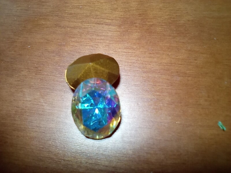 画像1: 10×8mm: ヴィンテージスワロフスキー Art.4130クリスタルAB