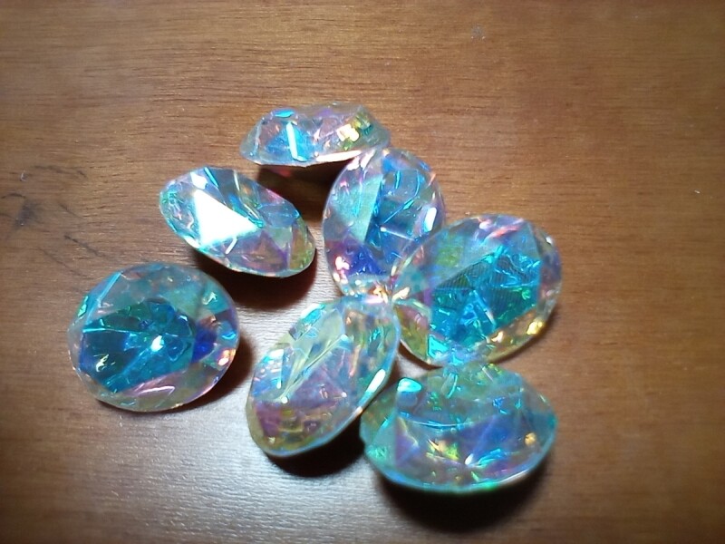 画像2: 10×8mm: ヴィンテージスワロフスキー Art.4130クリスタルAB