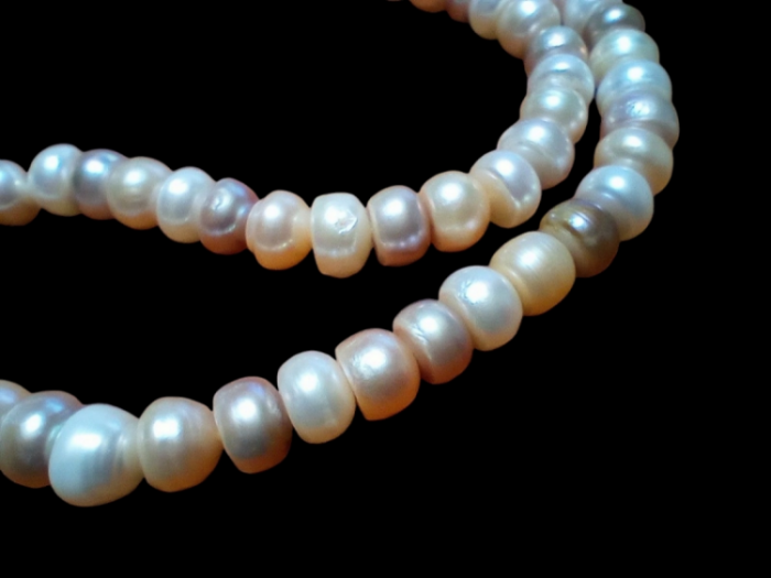 画像3: ＜14個＞7~8×5mm　ロンデル型淡水パール　（マルチカラー）