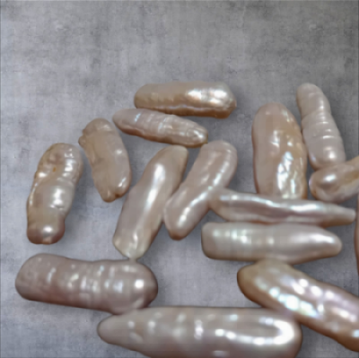 画像4: ＜2個＞20~22×7~9mm　淡水琵琶パール（ホワイト）